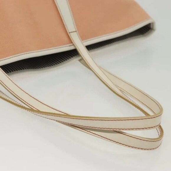 BURBERRY Blue Label Tote Bag Canvas Pink Silver Auth ti3364 - Picture 8 of 14